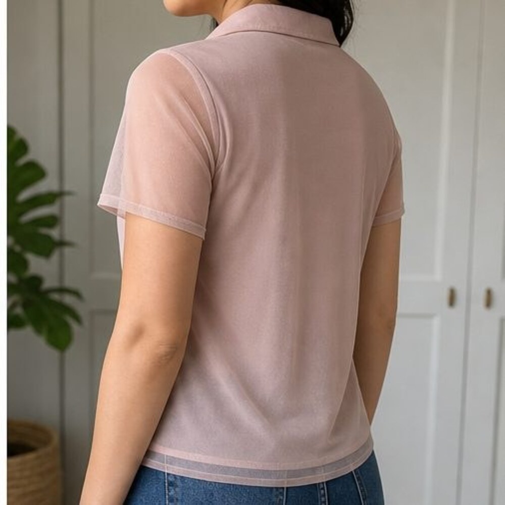 Blush Ruffle Blouse - Picture 3 of 6